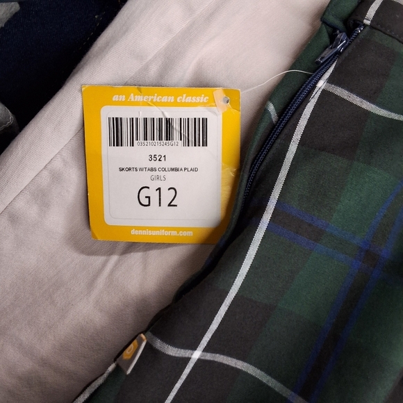 Columbia Green and Blue Wrap Skort Casual Mini - Picture 3 of 17